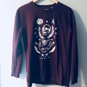 Graphic crew neck